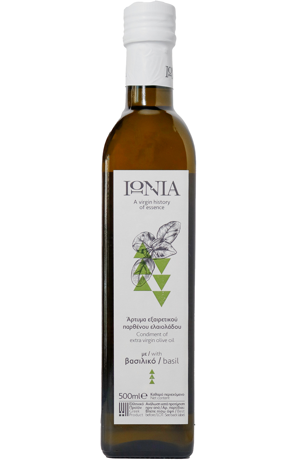 Ionia Condiment Of Extra Virgin Olive Oil With Basil